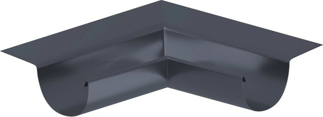 Sarei SDF-Halbrundrinnenwinkel Piccolo Inneneck 90 Grad aus Aluminium in Anthrazit RG 80 - Bild 1