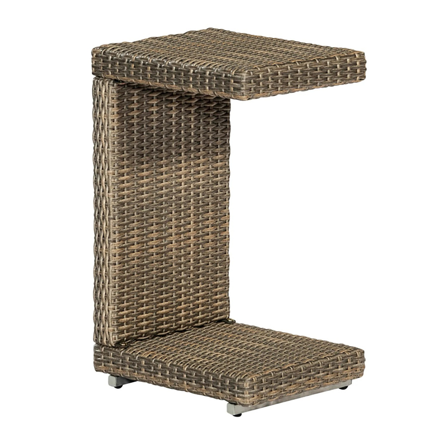 Merxx Gartentisch Andalusia rechteckig aus Aluminium B/T: 64 x 33 cm - Bild 2