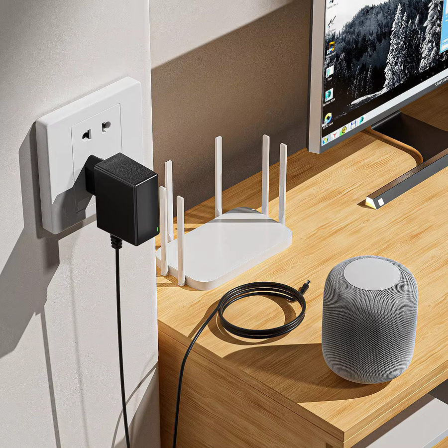 Schwarzes AC DC Wandladegerät Netzteil mit EU-Stecker 12V 0,5A 500mA für CCTV-Kamera LED-Streifen Lautsprecher Router und Drucker - Bild 4