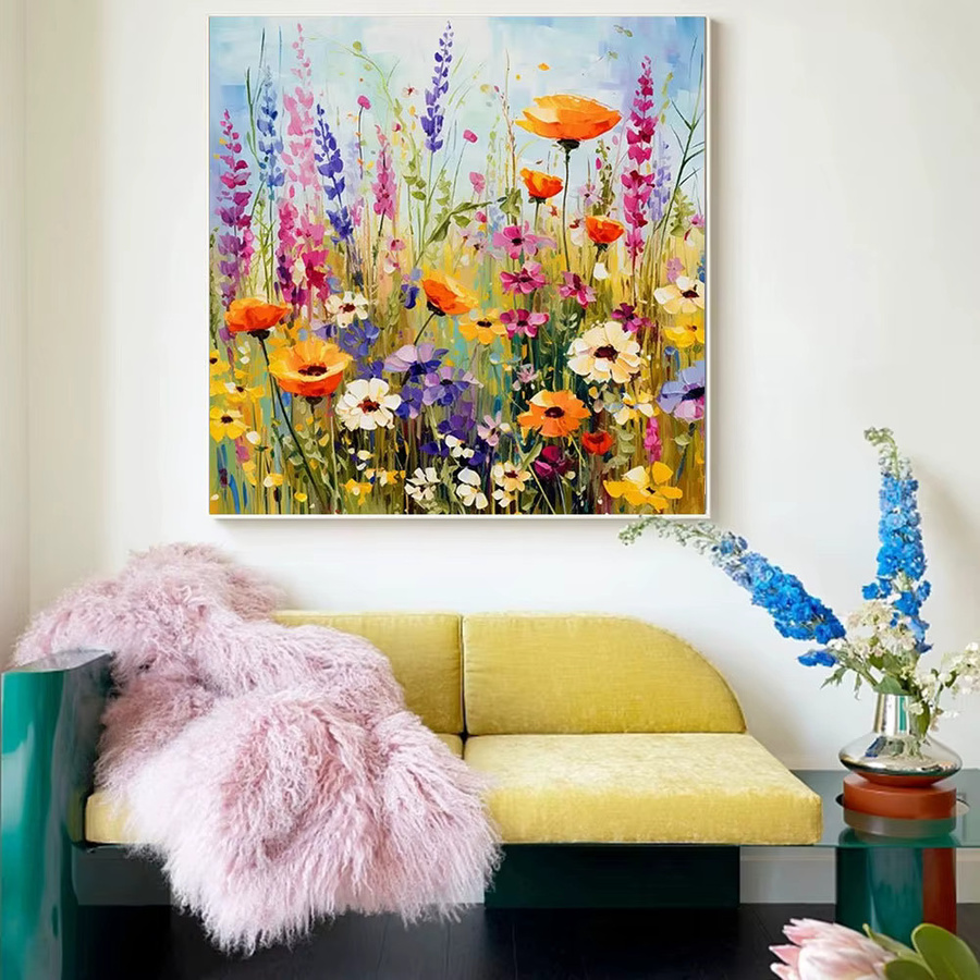 YUTTEE DIY Diamantmalerei Blumenmosaik mit runden Bohrern in Mehrfarbig für moderne Wanddekoration - Bild 2