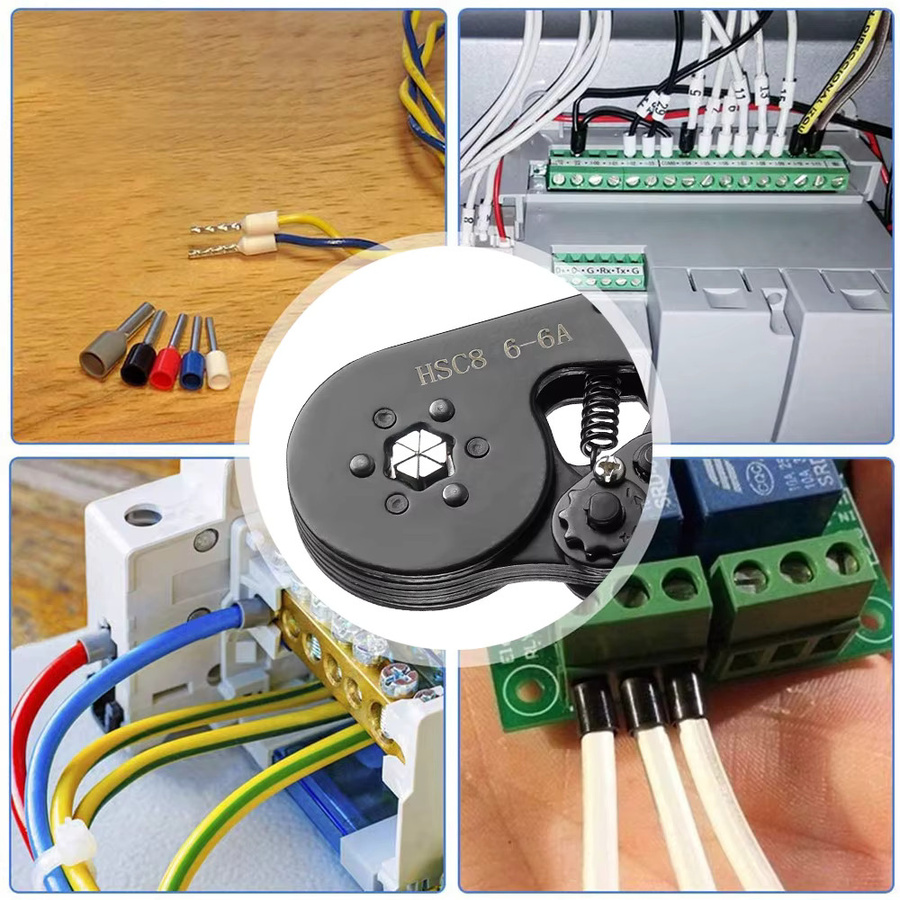 WOZOBUY Sechskant-Crimpwerkzeug-Set für Aderendhülsen AWG23-10 mit Ratsche und selbstverstellbarer Crimpzange - Bild 6
