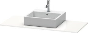 Duravit Konsole XSquare in Graphit matt mit einem Ausschnitt, Breite: 120 cm, Tiefe: 55 cm - Bild 1