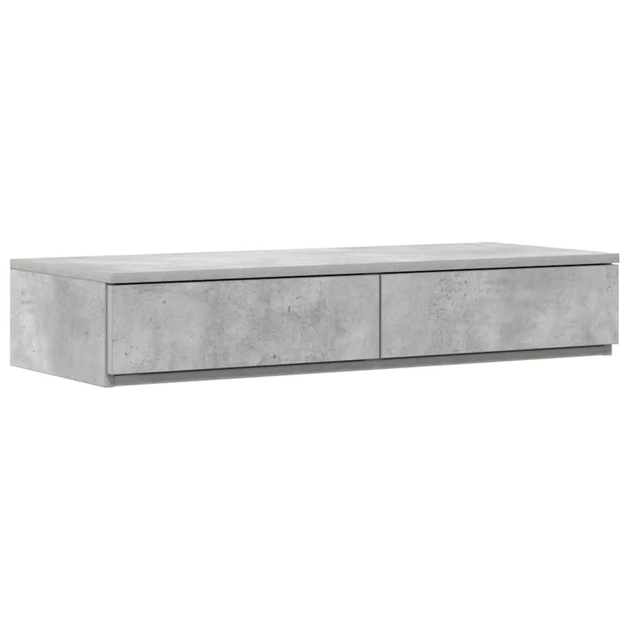 vidaXL Bettschubladen aus Holzwerkstoff in Betongrau, B/T/H: 90 x 36,5 x 16,5 cm - Bild 1