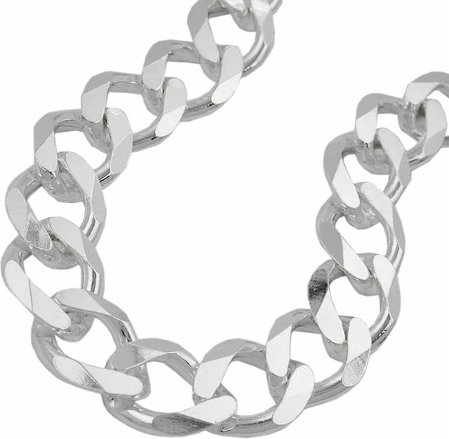 Gallay Kette Weitpanzer, 925 Silber, 50 cm, Herren - Bild 1