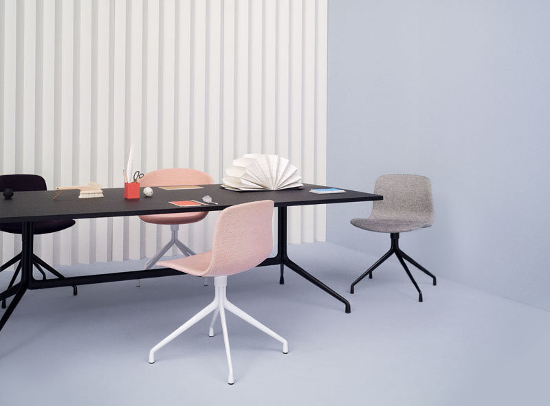 HAY About A Table AAT15 Esstisch in Weiß mit Linoleum-Oberfläche und modernem Design - Bild 1
