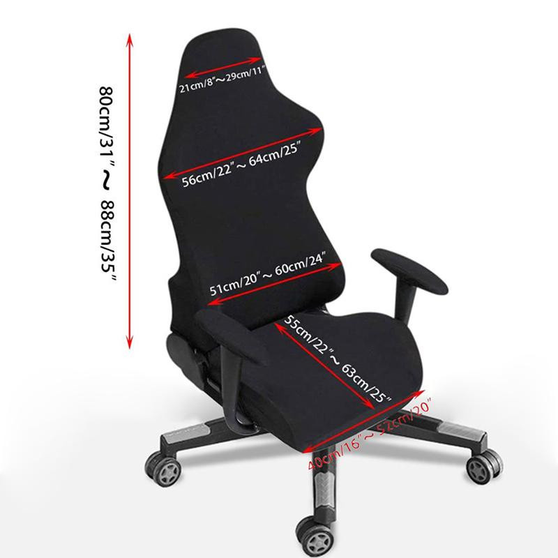 Yiran Furniture Gaming-Stuhlbezug aus Milchseide in Violett, waschbarer und atmungsaktiver Stretch-Stuhlbezug aus Polyester - Bild 2