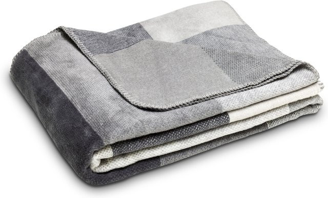 Wohndecke Mondo Saru Modern in Grau aus Baumwolle und Polyacryl, B/B/H: 200 x 150 x 150 cm - Bild 1