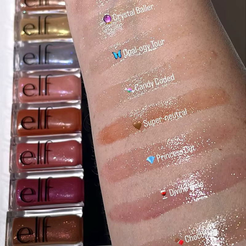 Elf New Glow Reviver Lipgloss Divine Wine, Glänzend, Öl - Bild 3