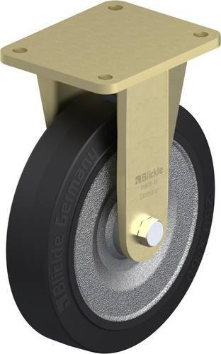 Blickle Bockrolle BS-SE 250K aus verzinktem Stahl mit Rad-Durchmesser 250 mm und einer Tragfähigkeit von max. 850 kg - Bild 1