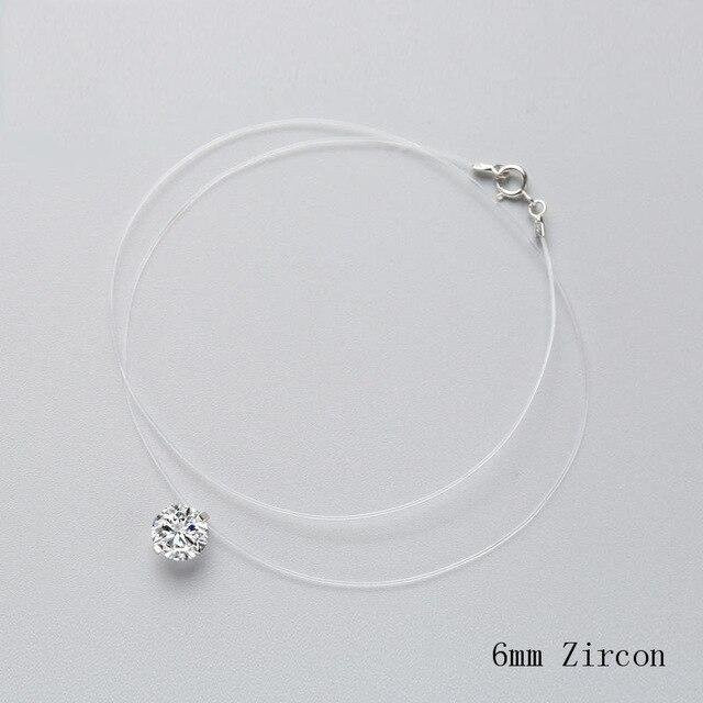 Halskette 925 Sterling Silber, Zirkon, Kristall, Perle, Damen - Bild 1