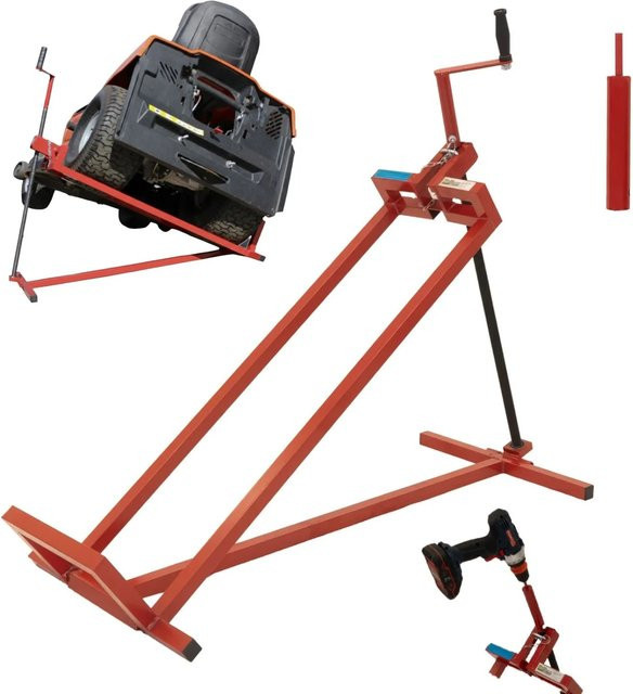 TRUTZHOLM Rasentraktorheber mit 24mm Gewindestange aus Stahl für bis zu 400kg - Bild 1
