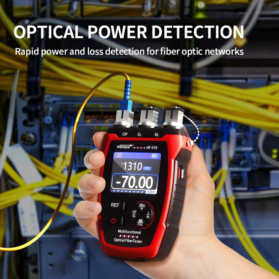 NOYAFA NF-919 Mini OPM 3-in-1 Multifunktions-Leistungsmesser mit visuellem Fehlerorter und Netzwerkkabeltester für optische Fasern FC/SC/ST - Bild 4