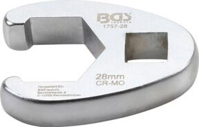 BGS Hahnenfußschlüssel aus Chrom-Molybdänstahl mit 1/2 Zoll Innenvierkant und 28 mm Schlüsselweite in Silber - Bild 1