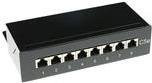 ACT CAT6 Aufputz-Mountbox mit 8 Ports, geschirmt, Schwarz/Silber - Bild 1