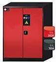 Chemikalienschrank asecos CS-CLASSIC mit Flügeltüren in Verkehrsrot, B: 81,0 cm, T: 52,0 cm, H: 110,5 cm - Bild 1