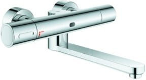 Grohe Eurosmart Infrarot-Waschtischarmatur mit Sensor, Thermostat und Schwenkauslauf, Chrom - Bild 1