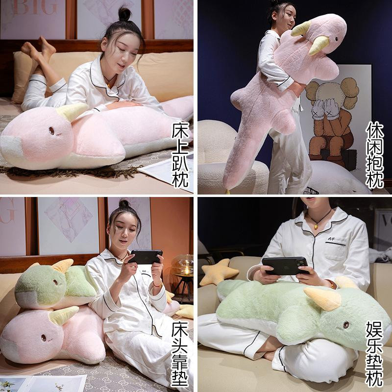 Wucifang Bags Riesensternendrache Dinosaurier Plüsch, Kuscheltier, Grün Rosa, 130cm - Bild 2