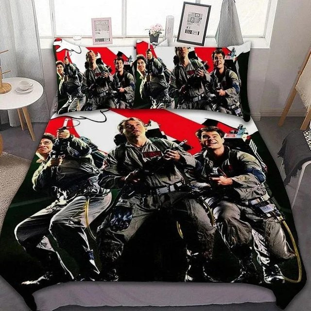Ghostbusters Bettwäsche-Set aus Mikrofaser mit Motivdruck, Doppelbett-Set bestehend aus Bettbezug und Kissenbezug, Mehrfarbig, B/H: 260 x 220 cm - Bild 1