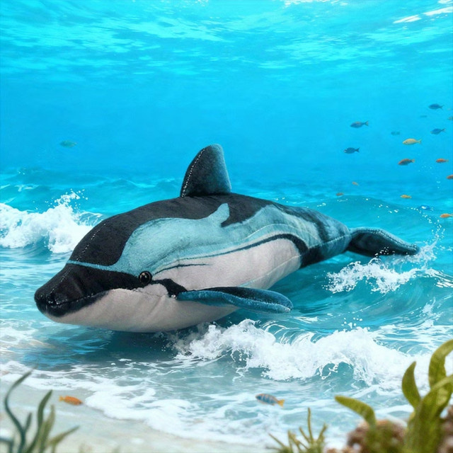 BOOKFONG Delfin-Plüschtier, Blau - Bild 1