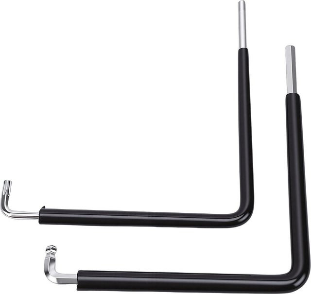 Koogeelife Fensterverstellungswerkzeug Set aus Stahl, 2 Stück, Schwarz, 4mm Sechskant und 4mm Kugelkopf mit TX15 Schlüssel für Fenstergewichte und Spannschlüssel - Bild 1