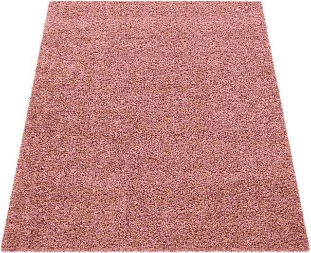Shaggy-Teppich Trista in Pink, pflegeleicht und fußbodenheizungsgeeignet, B: 140 cm, T: 200 cm - Bild 1