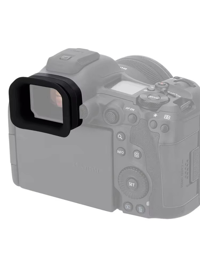 Canon EOS R5 Mark II Augenmuschel-Okular aus weichem Silikon in Schwarz - Bild 6
