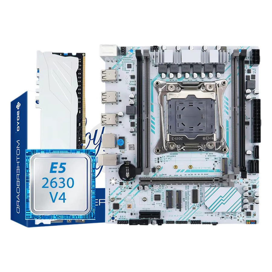 SOYO X99 Gaming-Motherboard-Kit LGA 2011-3 mit E5 2630 V4 CPU, 8GB DDR4 REG ECC Speicher und M.2 NVMe Support - Bild 4