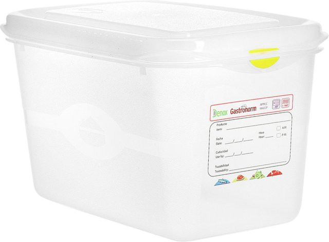 Denox GN-Kunststoffbehälter Dena 1/9, transparent, 12 Stück, Volumen: 1,5 l, B/T/H: 10,8 x 17,6 x 15 cm - Bild 1