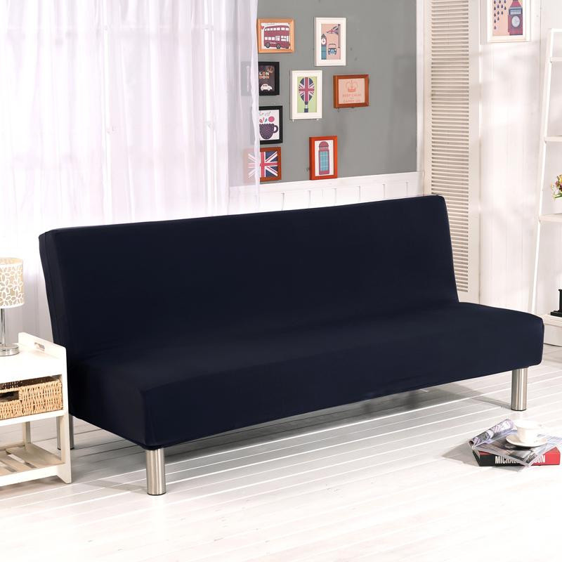 S-EMIGA Elastischer Sofabezug aus Spandex und Polyester, Einfarbiger Schonbezug für Doppelsitze, Größe S (160-180 cm) - Bild 2