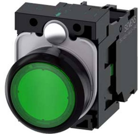 Siemens Drucktaster 3SU1103-0AB40-1BA0 in Grün aus Kunststoff - Bild 1