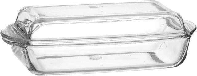 Ritzenhoff & Breker Cucina Auflaufform aus Glas mit Glasdeckel, rechteckig, transparent, B/T/H: 28,0 x 20,0 x 9,0 cm - Bild 1