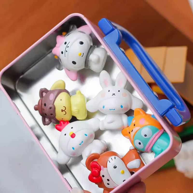 KT Katze Tierkreis-Talisman Blindbox-Figur Sanrio Ornament mehrfarbig aus Kunststoff - Bild 2