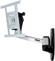 Ergotron LX HD Wall Mount Swing Arm TV-Wandhalterung in Schwarz und Silber für Bildschirme von 25,4 cm bis 106,7 cm mit VESA-Montageschnittstellen 75x75 mm, 100x100 mm, 200x200 mm und 400x200 mm - Bild 1