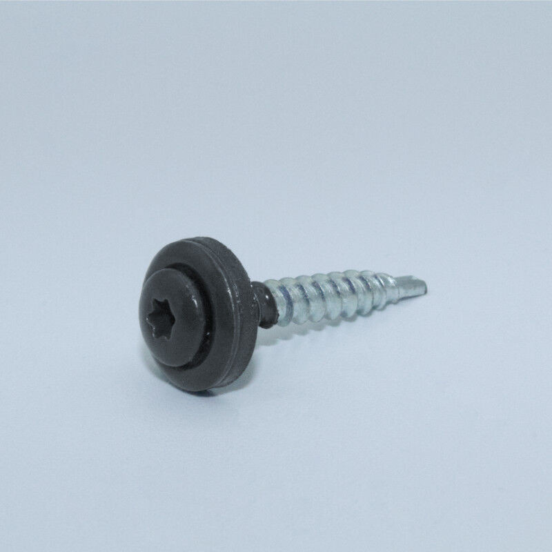 Blachotrapez GmbH Torx Schrauben zur Befestigung von Tiefsicke auf Holzunterkonstruktion, verzinkt, grau, Durchmesser: 4,8 mm, Länge: 35 mm - Bild 1