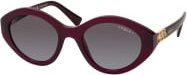 Vogue VO 5576SB Sonnenbrille, Rund, Vollrand, Kunststoff, Damen, lila, grau - Bild 1