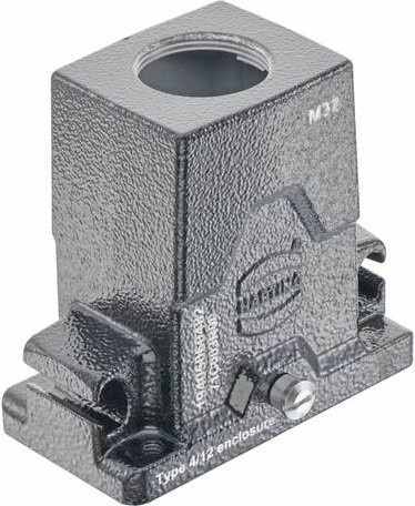 HARTING Tüllengehäuse aus Aluminium in Grau, Artikelnummer 19 40 506 0482 - Bild 1