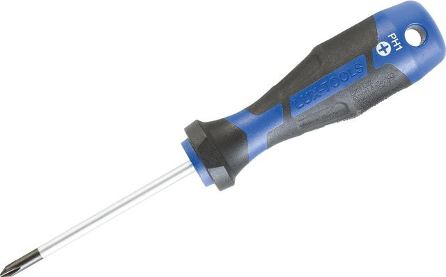 LUX-TOOLS Schraubendreher PH1 in Blau mit 80 mm Länge - Bild 1