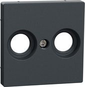 Merten Abdeckung System M für Antennendose in Anthrazit MEG4122-0414 - Bild 1