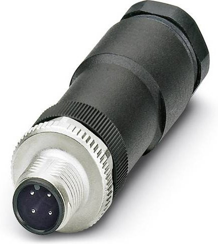 Phoenix Contact Sensor-Aktor-Steckverbinder M12 Stecker gerade unkonfektioniert 4-polig schwarz 1507052 - Bild 1