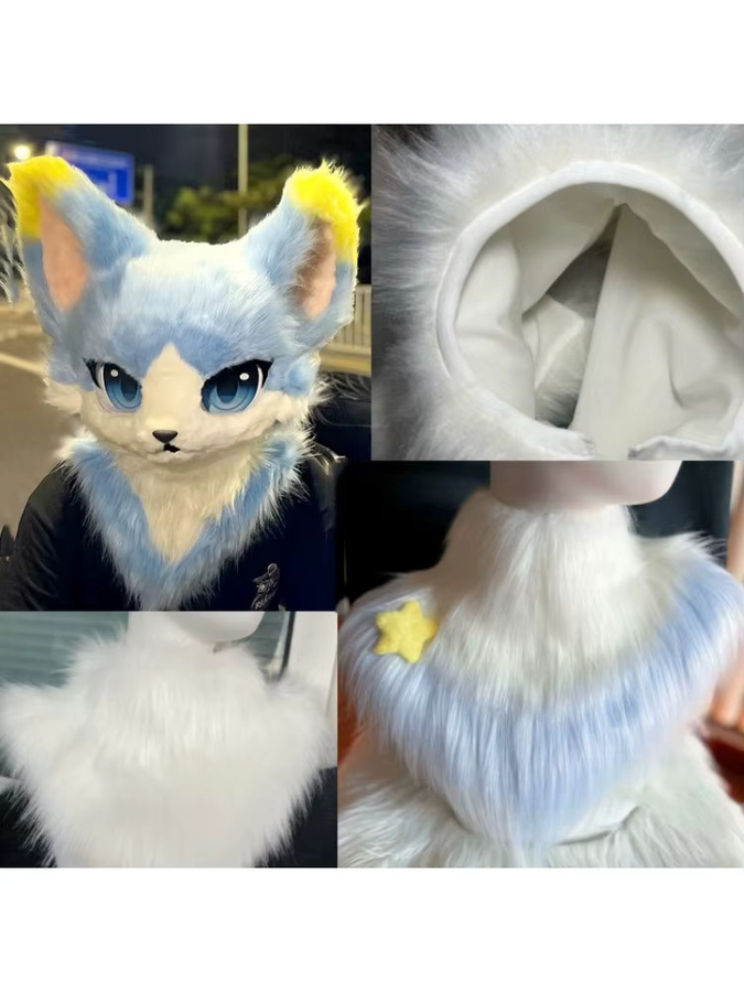 Kigurumi Fursuit Neck Schal Kemono Cosplay Kostüm, Zubehör - Bild 3