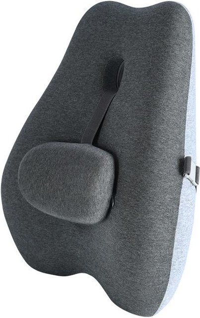 Taillenkissen und Bürositzrückenlehne aus Memory-Foam und Baumwolle in Schwarz von Household supplies MH - Bild 1