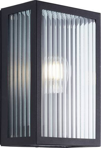 Brilliant Außenwandleuchte 40925/06 in Schwarz aus Metall und Glas mit E27 Fassung für Außenbereich, Terrasse und Balkon (IP44) - Bild 1