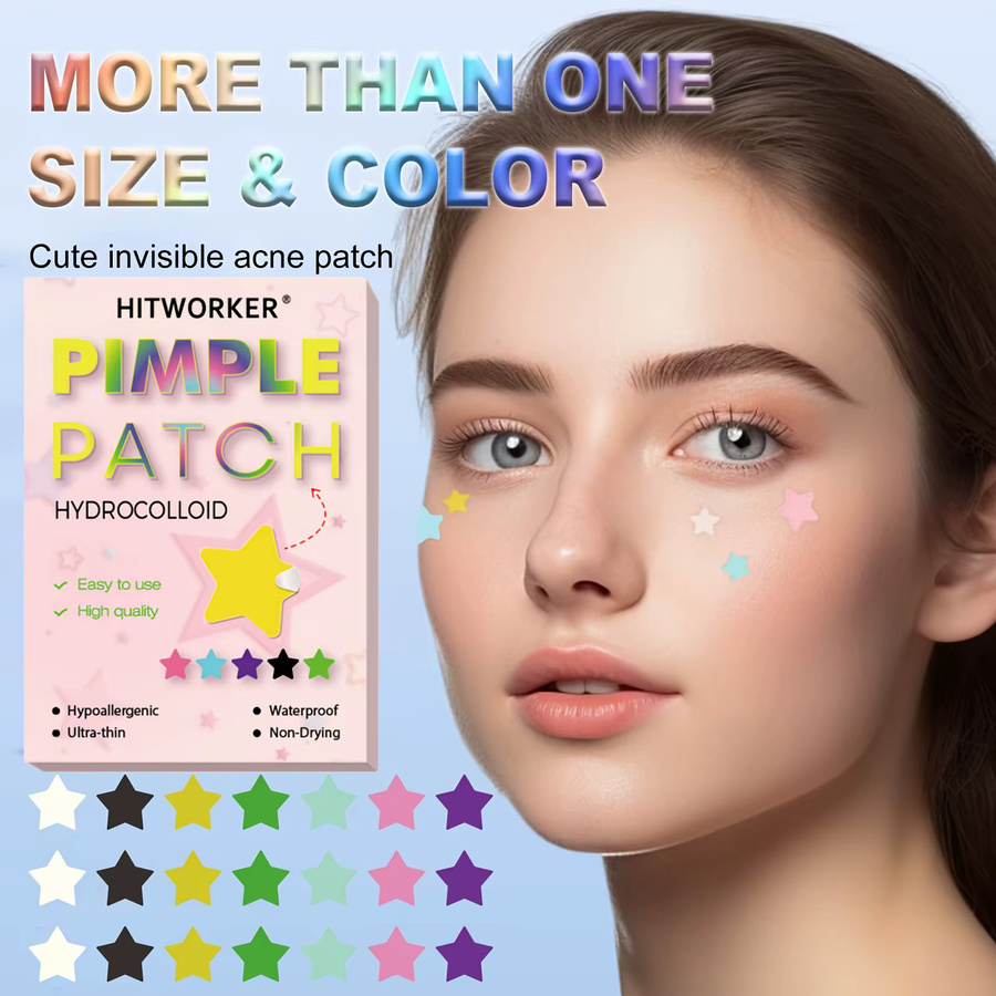 HITWORKER Hydrokolloid Concealer-Pflaster für Akne, 1680 Stück, Unisex - Bild 2