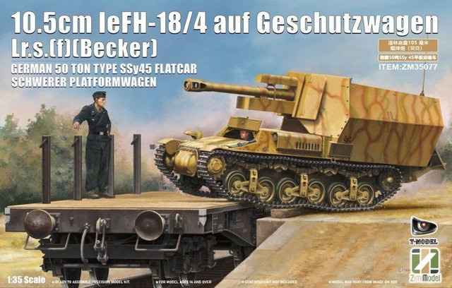 Zimi Model 10.5 cm leFH 18/4 auf Geschützwagen Lr.s.(f)(Becker) [2 in 1], Fahrzeug, ab 14 Jahren - Bild 1