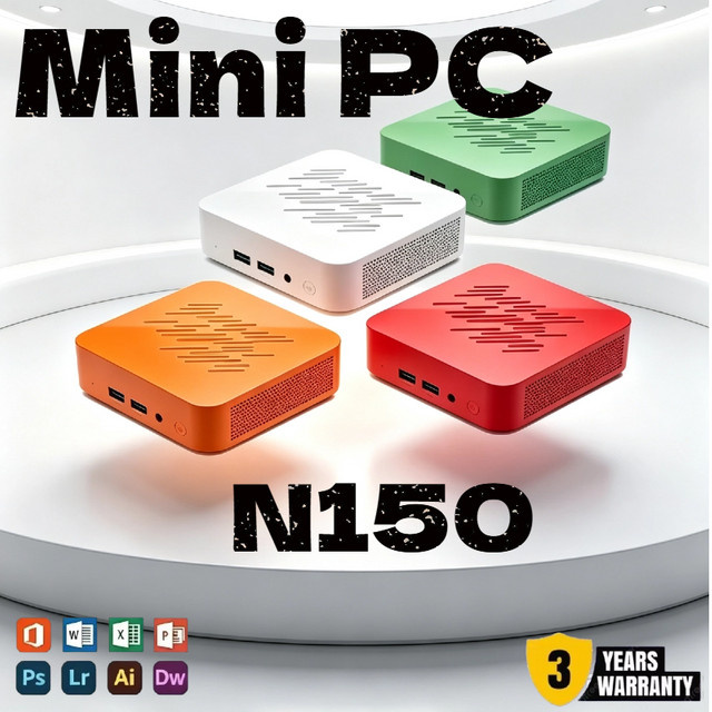 Mini-PC Intel N150 mit 16GB RAM und optionaler SSD für Heim-Gaming und Büro mit 4K HD-Ausgang - Bild 1