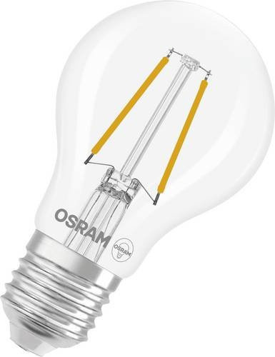 Osram LED Retrofit Classic A Dim dimmbare LED-Lampe E27, 1.8W, 250 lm, 2700 K, Warmweiß, Transparent - Bild 1