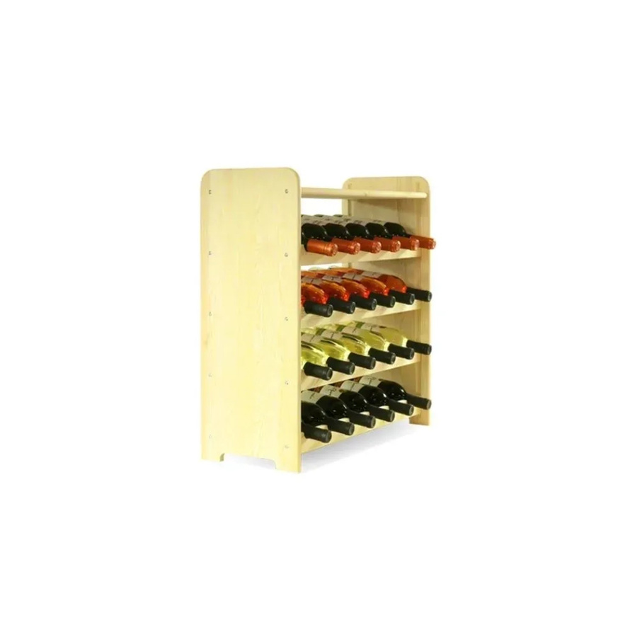 PROREGAL Pinotwine Weinregal aus massivem Kiefernholz Natur Unbehandelt, H x B x T: 61,6 x 63,2 x 26,5 cm - Bild 2