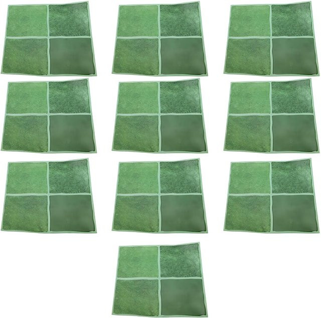 Selbstklebende Rückwandfliesen Fishine in Grün, glänzende PET PU Wandfliesen für Küche und Badezimmer mit abstraktem Glas-Design - Bild 1