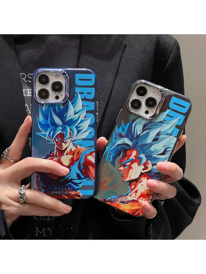 Bandai Dragon Ball Son Goku Saiyan Handyhülle für iPhone 17 16 15 14 13 Pro Max, Stoßfeste Hartschale, Multicolor - Bild 7