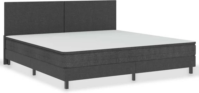 vidaXL Boxspring-Bettgestell aus Stoff in Grau, B/T/H: 200 x 200 x 24,5 cm - Bild 1